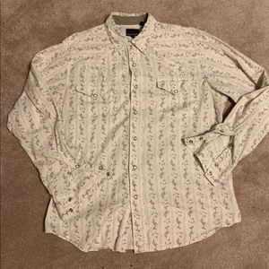 Large Roper Western Pearl Snap Shirt